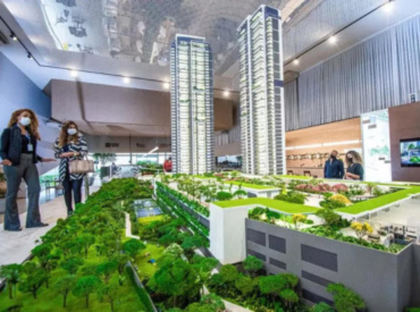 Maquete do Parque Global: uma verdadeira obra de arte arquitetônica