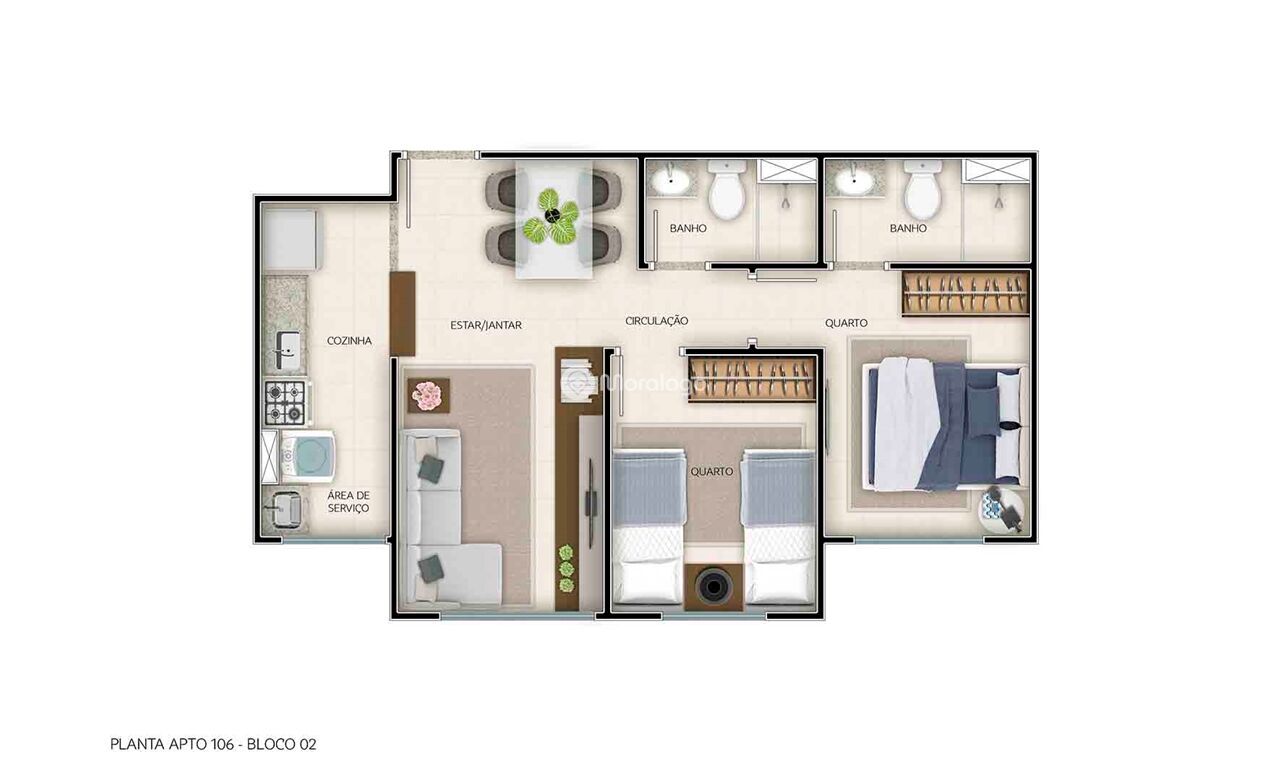 Apartamento à venda com 2 quartos, 44m² - Foto 12