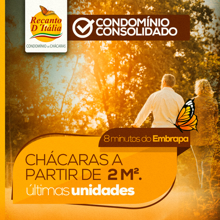 CHÁCARAS A PARTIR DE 2000M²