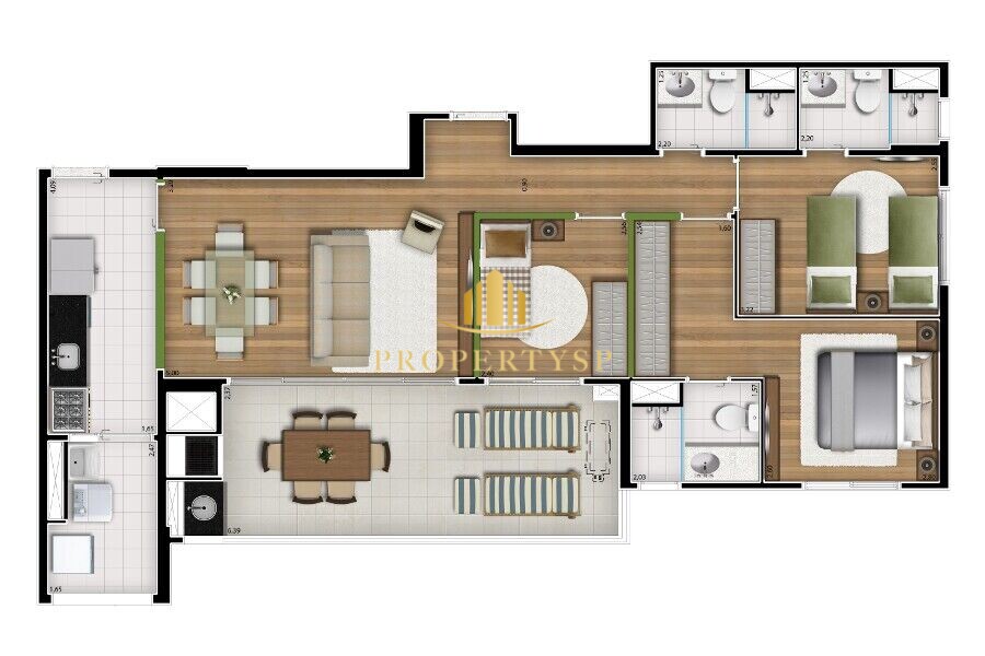 Apartamento à venda com 3 quartos, 96m² - Foto 31