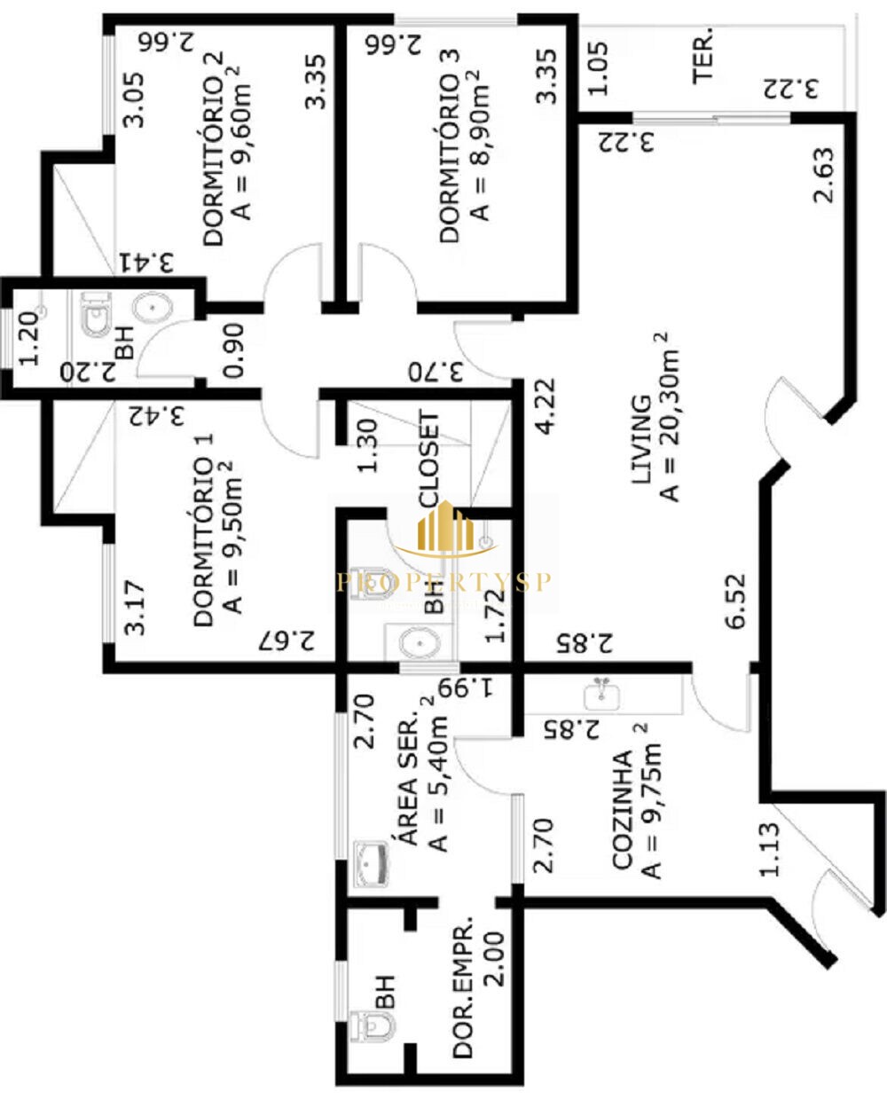 Apartamento à venda com 3 quartos, 90m² - Foto 30