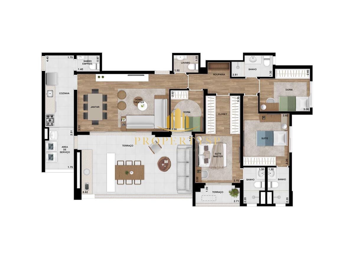 Apartamento à venda com 4 quartos, 136m² - Foto 14