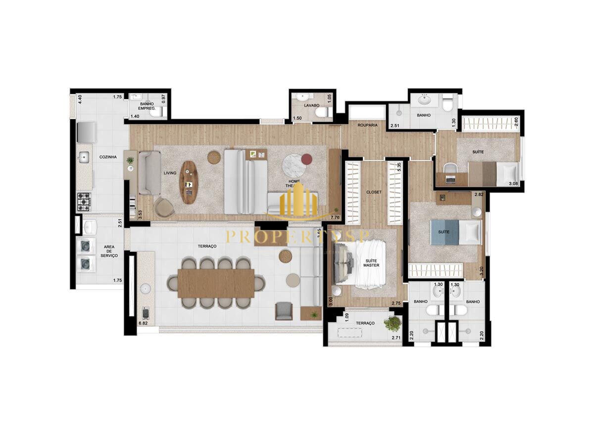 Apartamento à venda com 4 quartos, 136m² - Foto 15