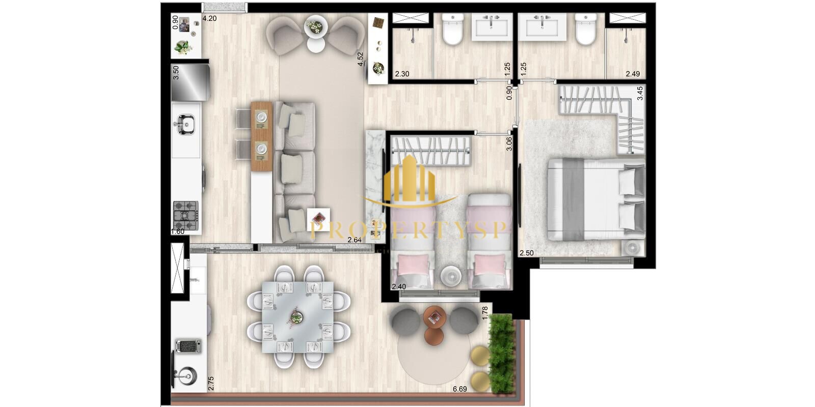 Apartamento à venda com 3 quartos, 105m² - Foto 34