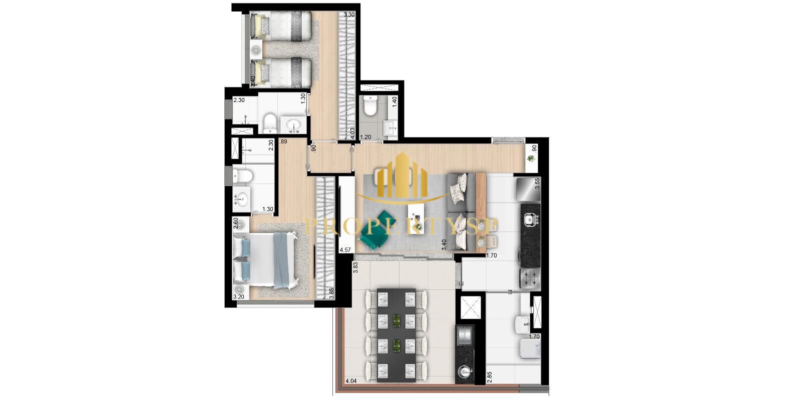 Apartamento à venda com 3 quartos, 105m² - Foto 33