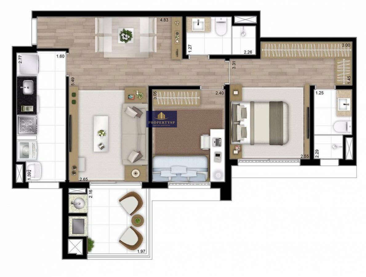 Apartamento à venda com 2 quartos, 69m² - Foto 21