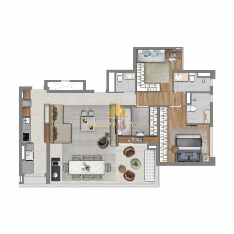 Apartamento à venda com 3 quartos, 110m² - Foto 8