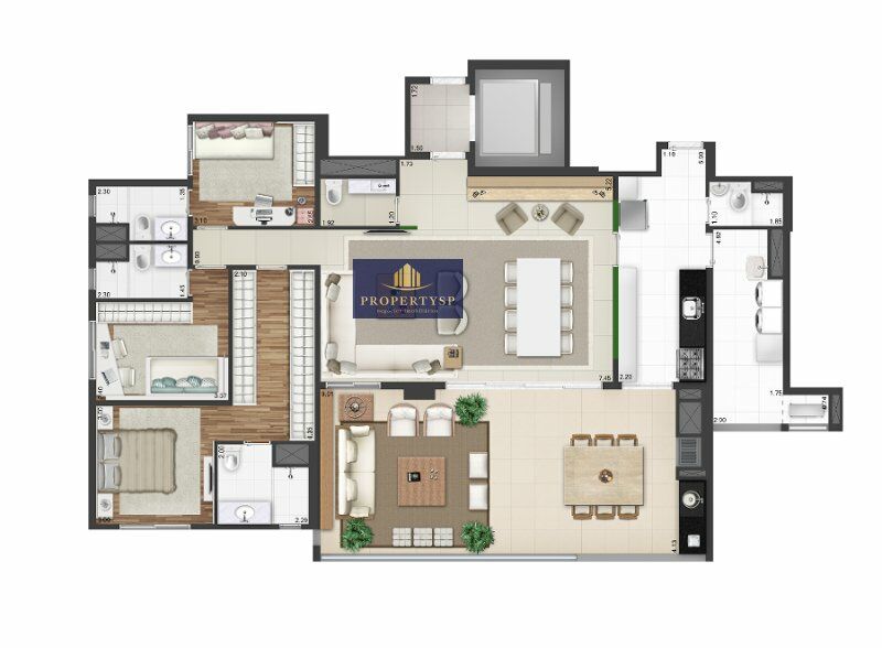 Apartamento à venda com 4 quartos, 173m² - Foto 10