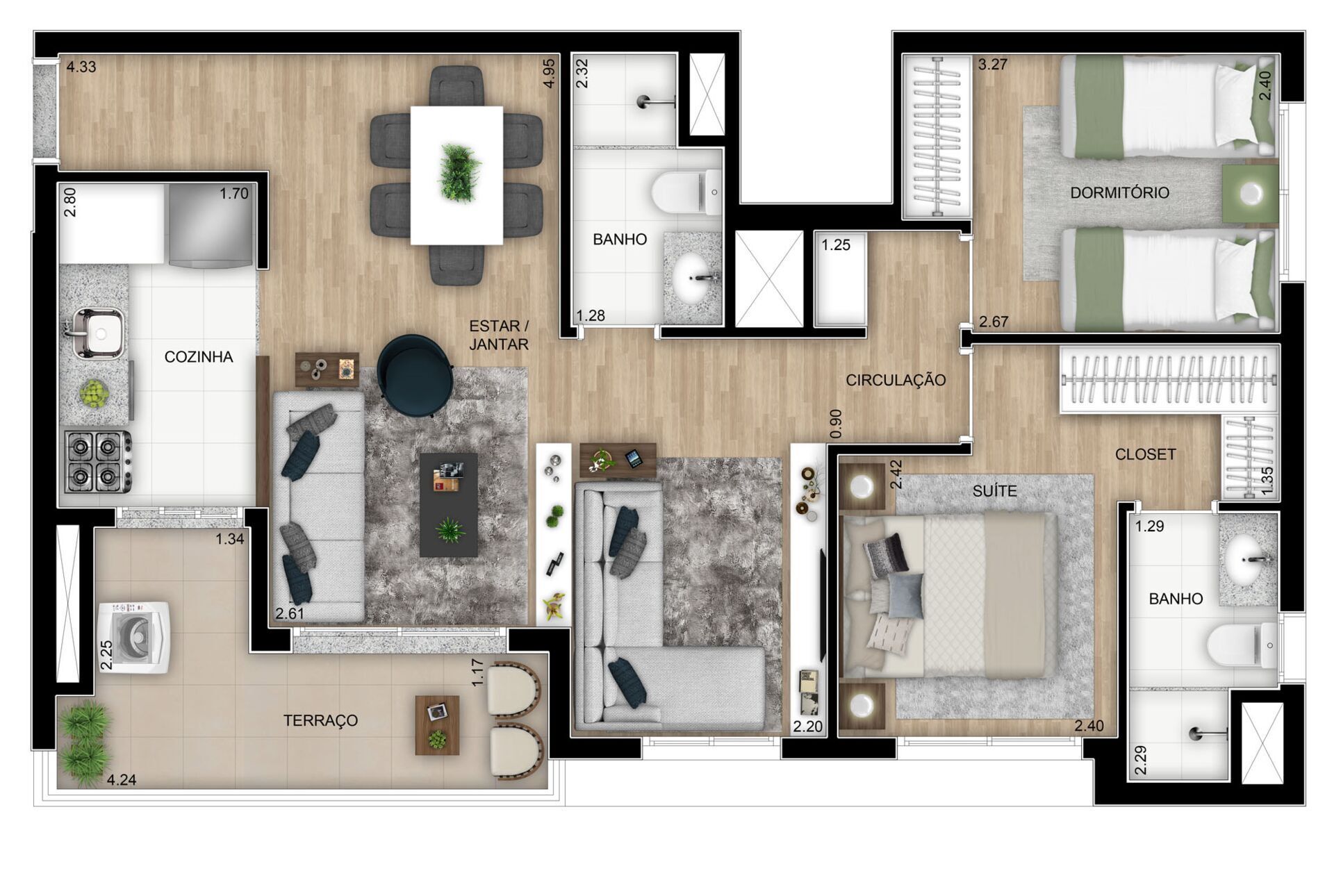 Apartamento à venda com 3 quartos, 67m² - Foto 20