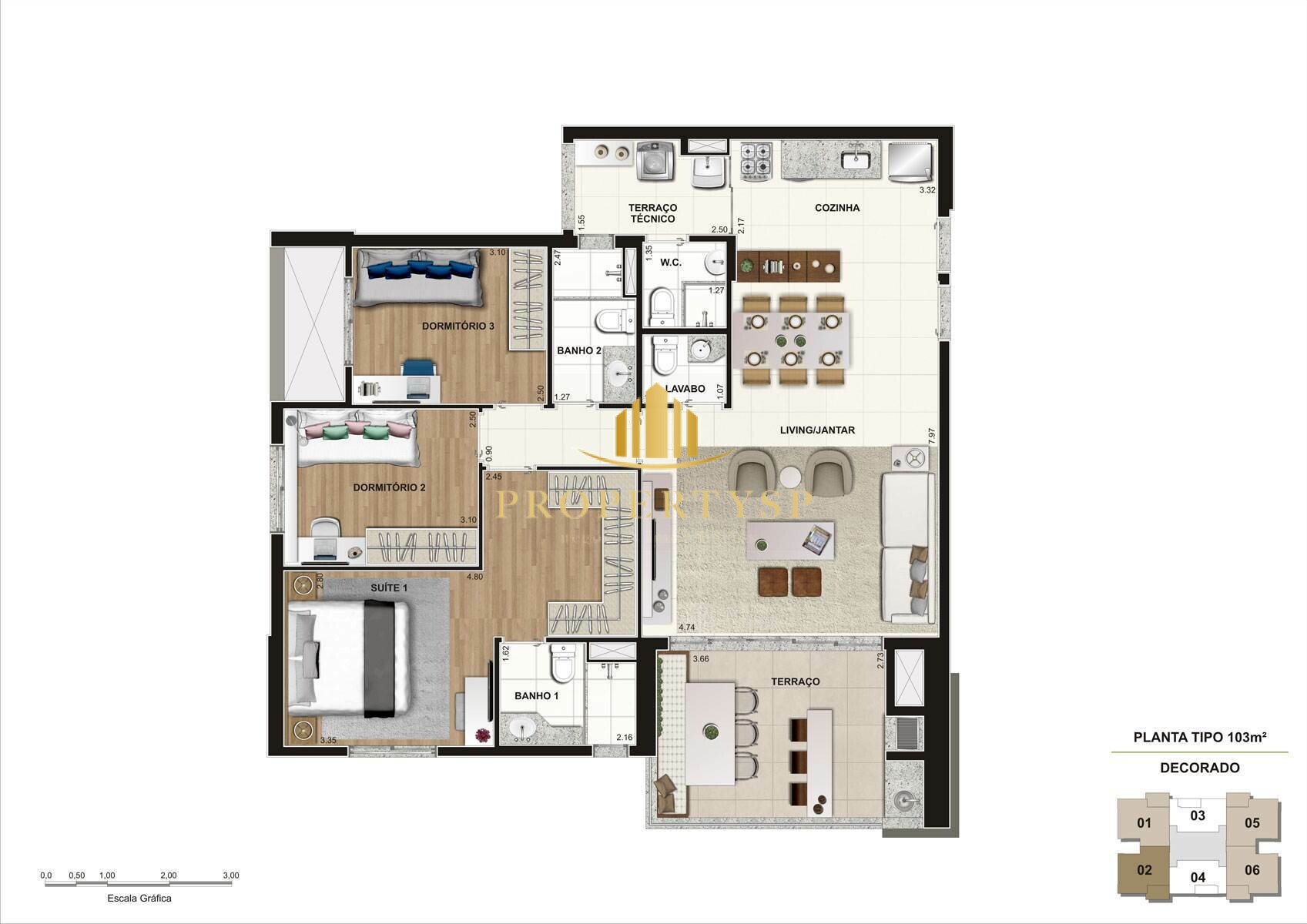 Apartamento à venda com 4 quartos, 103m² - Foto 5