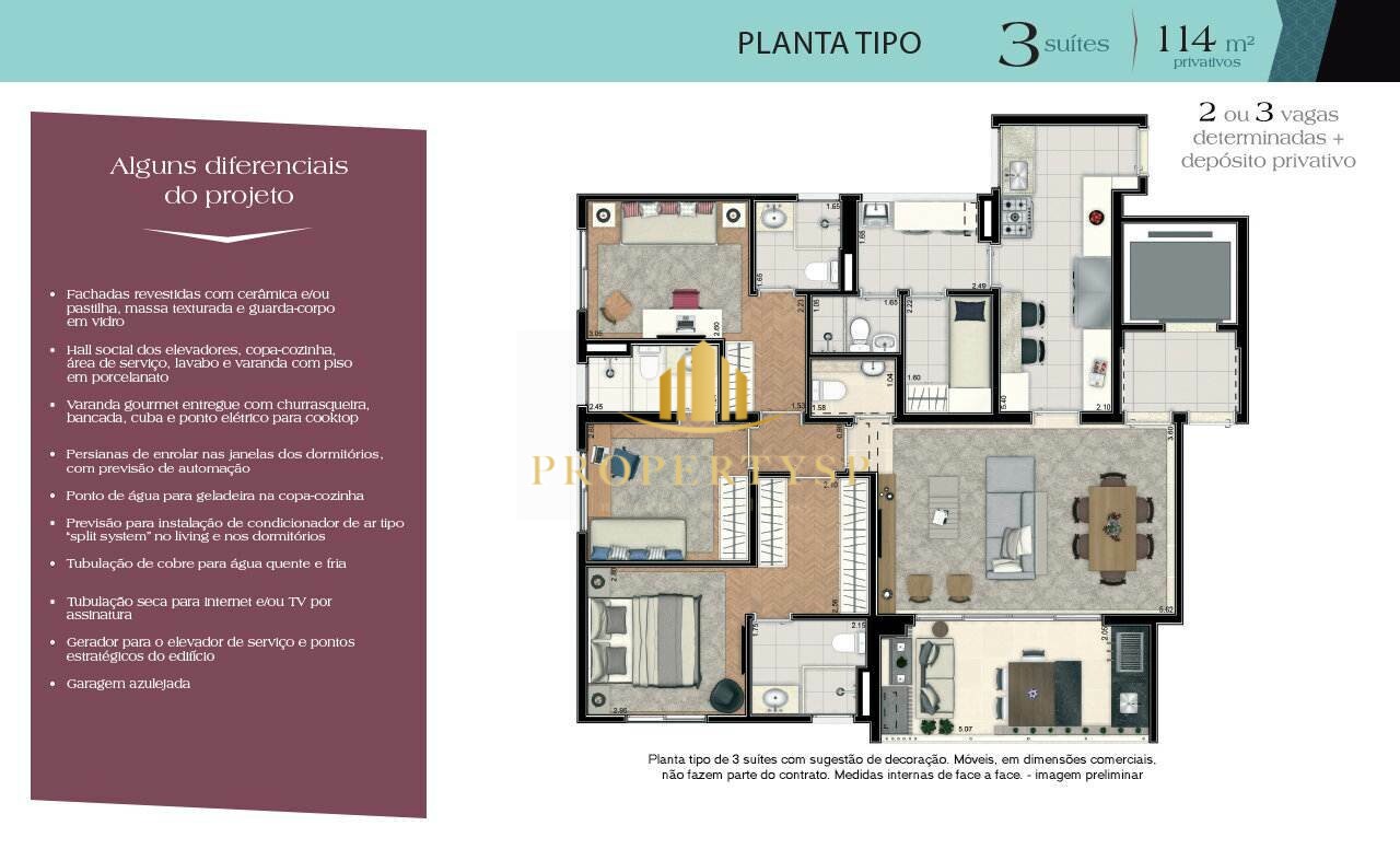 Apartamento à venda com 3 quartos, 114m² - Foto 20