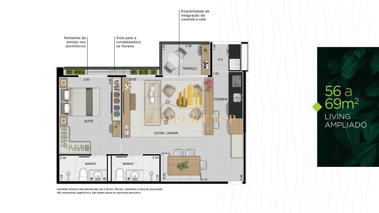 Apartamento à venda com 2 quartos, 56m² - Foto 12