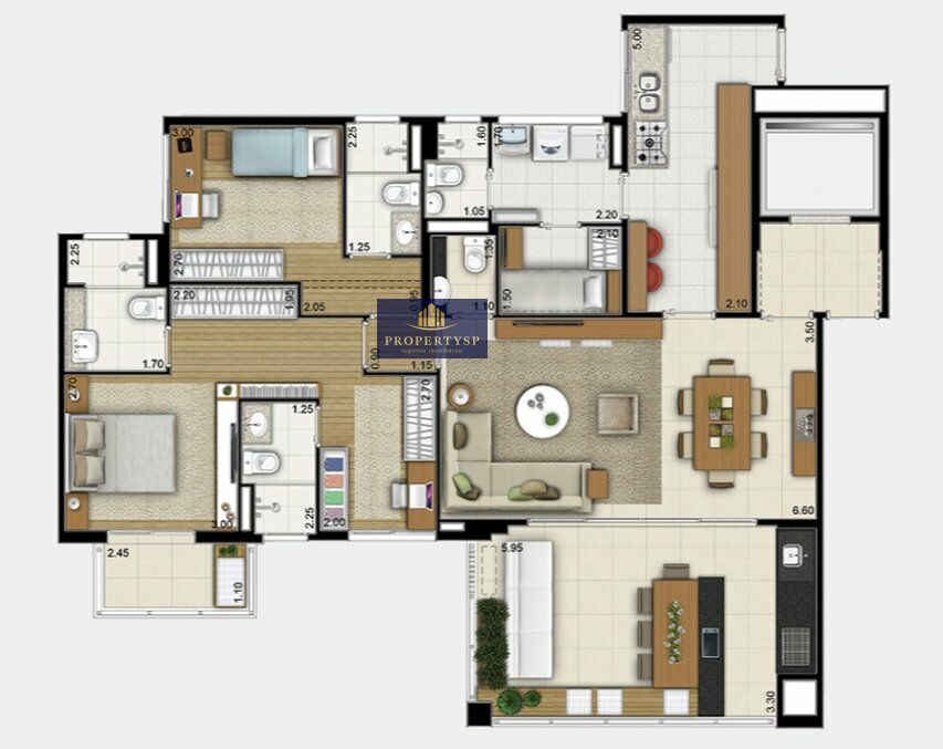 Apartamento à venda com 3 quartos, 118m² - Foto 14