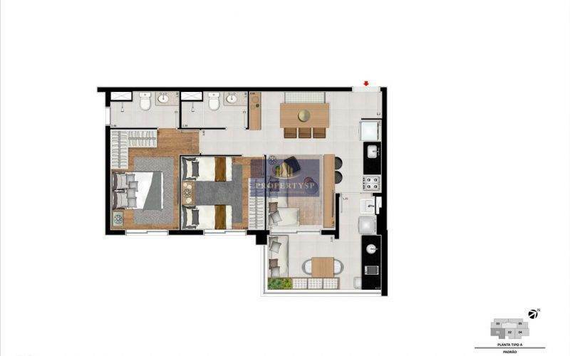 Apartamento à venda com 2 quartos, 67m² - Foto 17