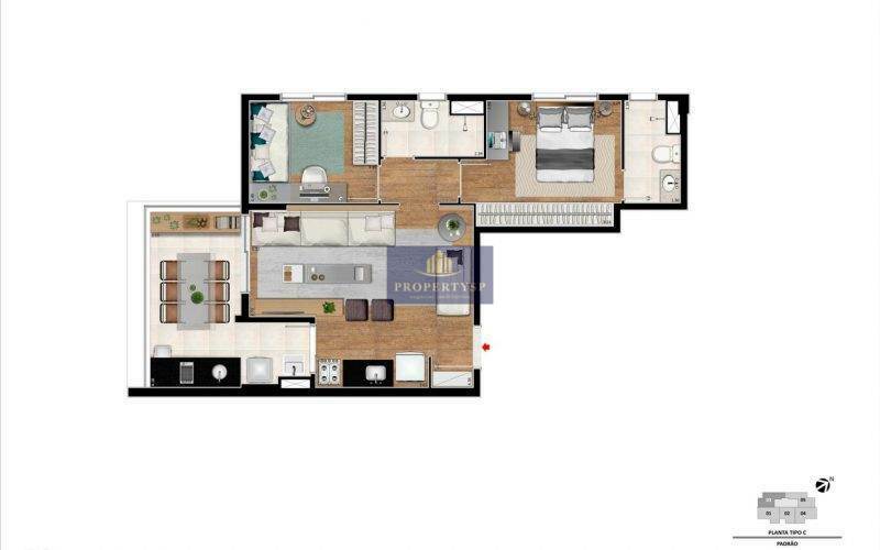 Apartamento à venda com 2 quartos, 67m² - Foto 19