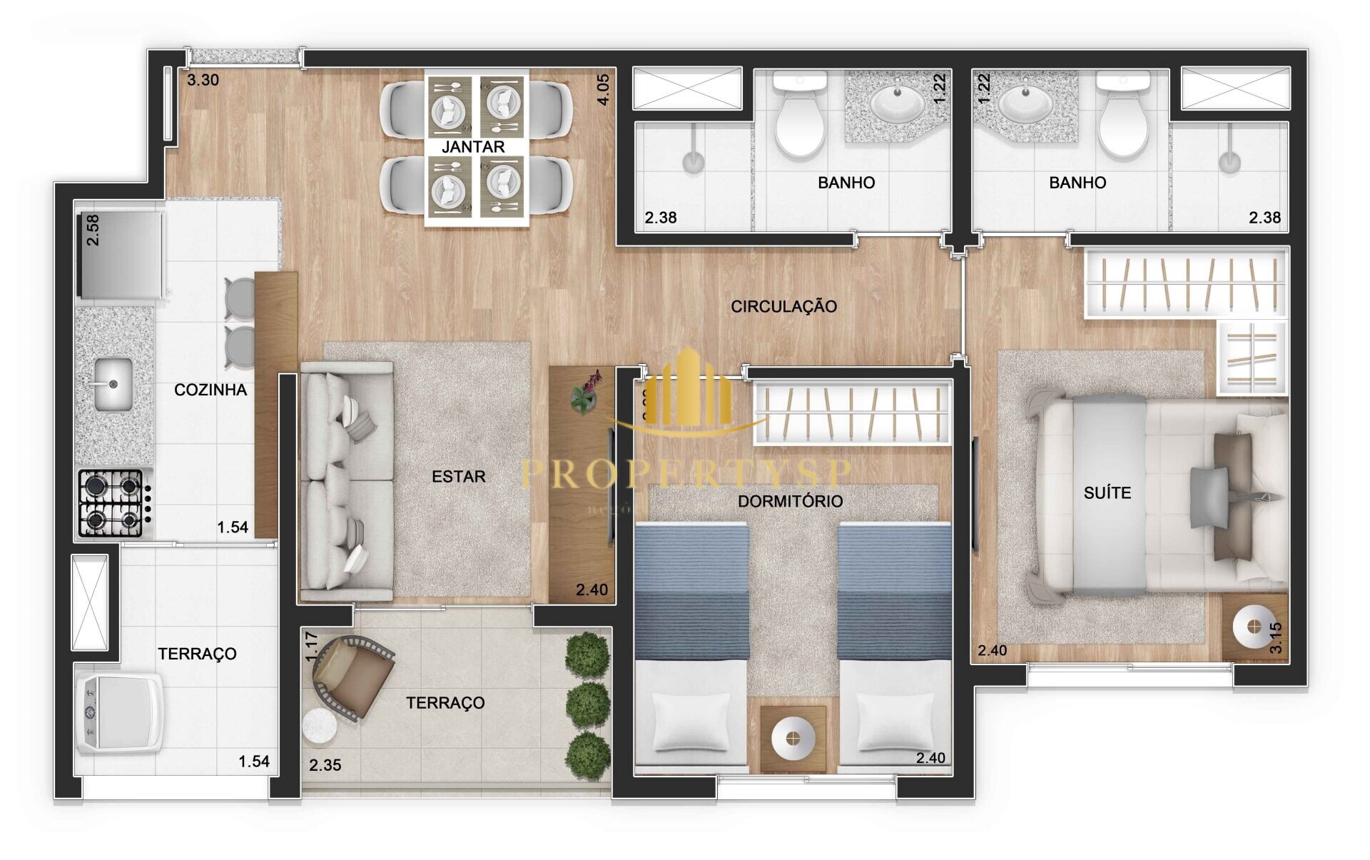 Apartamento à venda com 2 quartos, 50m² - Foto 15