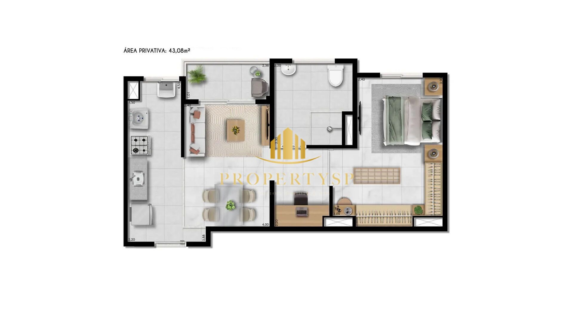 Apartamento à venda com 2 quartos, 37m² - Foto 28