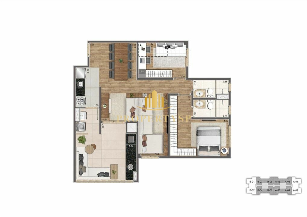 Apartamento à venda com 3 quartos, 83m² - Foto 19