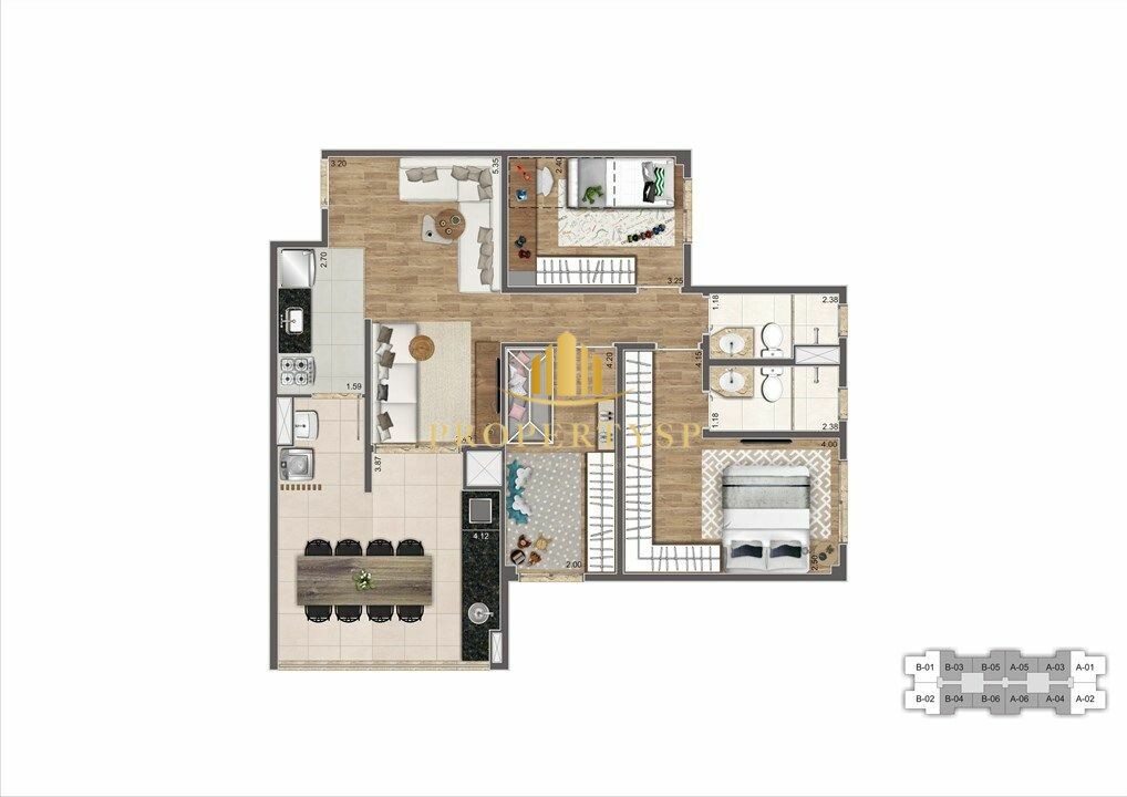 Apartamento à venda com 3 quartos, 83m² - Foto 20