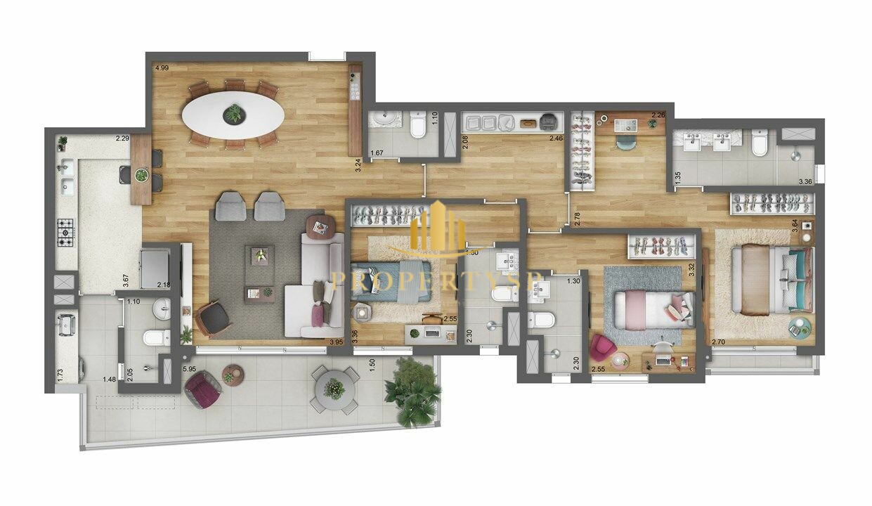 Apartamento à venda com 3 quartos, 131m² - Foto 22