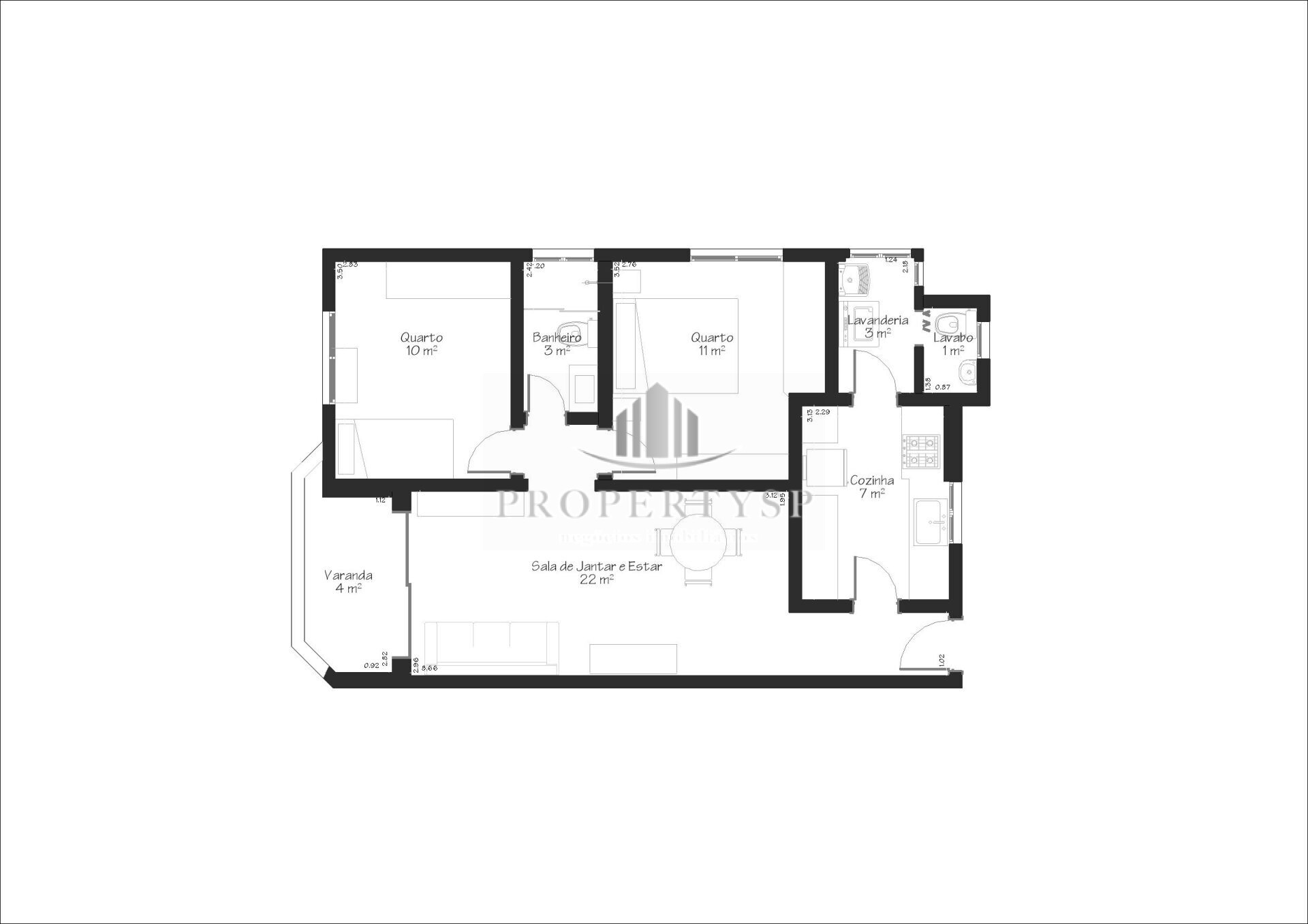 Apartamento à venda com 2 quartos, 72m² - Foto 3