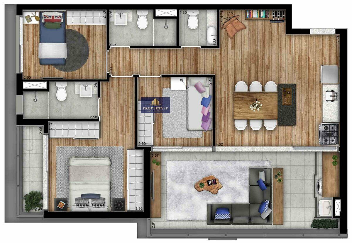 Apartamento à venda com 2 quartos, 88m² - Foto 8