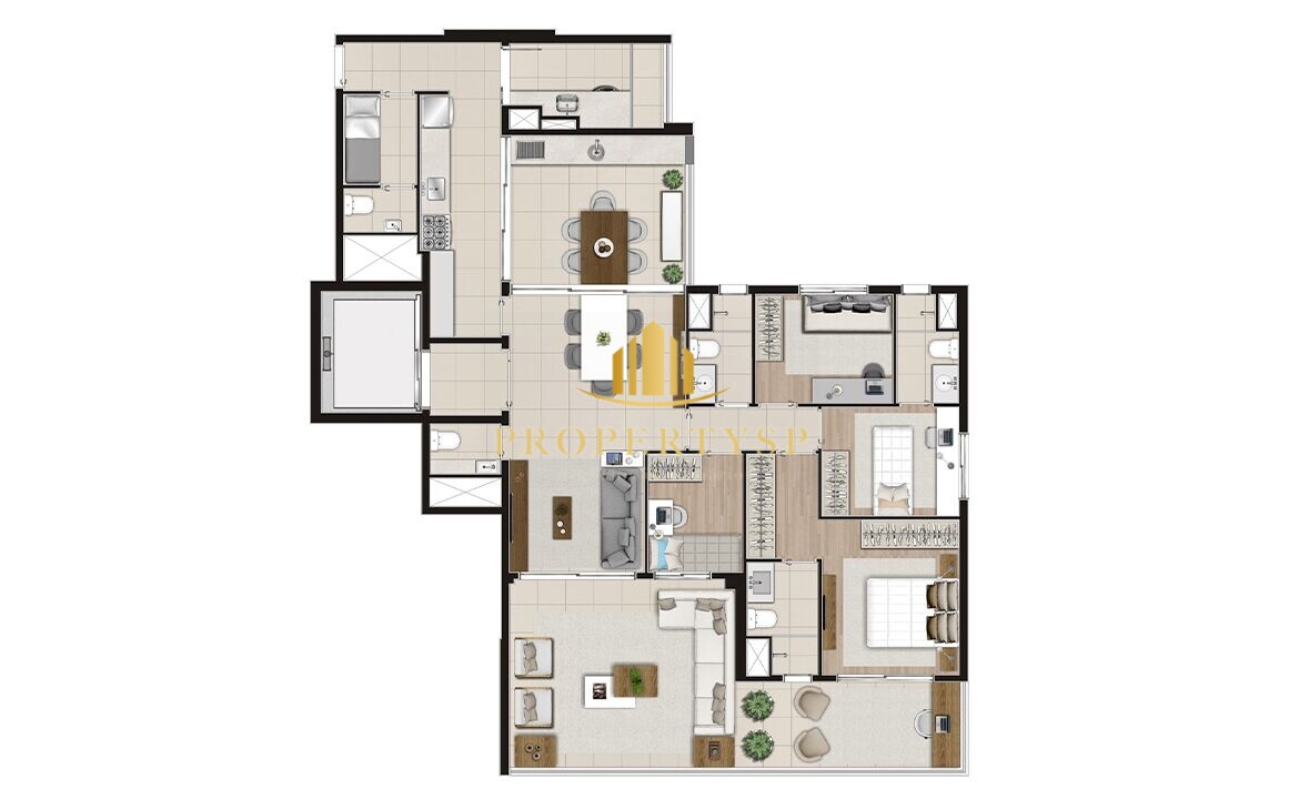 Apartamento à venda com 4 quartos, 153m² - Foto 9