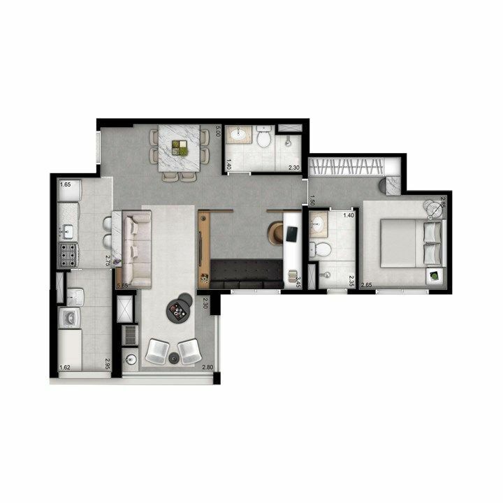 Apartamento à venda com 2 quartos, 69m² - Foto 19