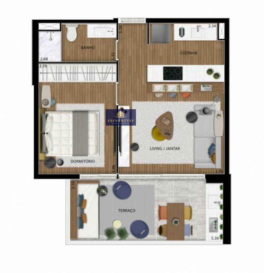 Apartamento à venda com 1 quarto, 51m² - Foto 20