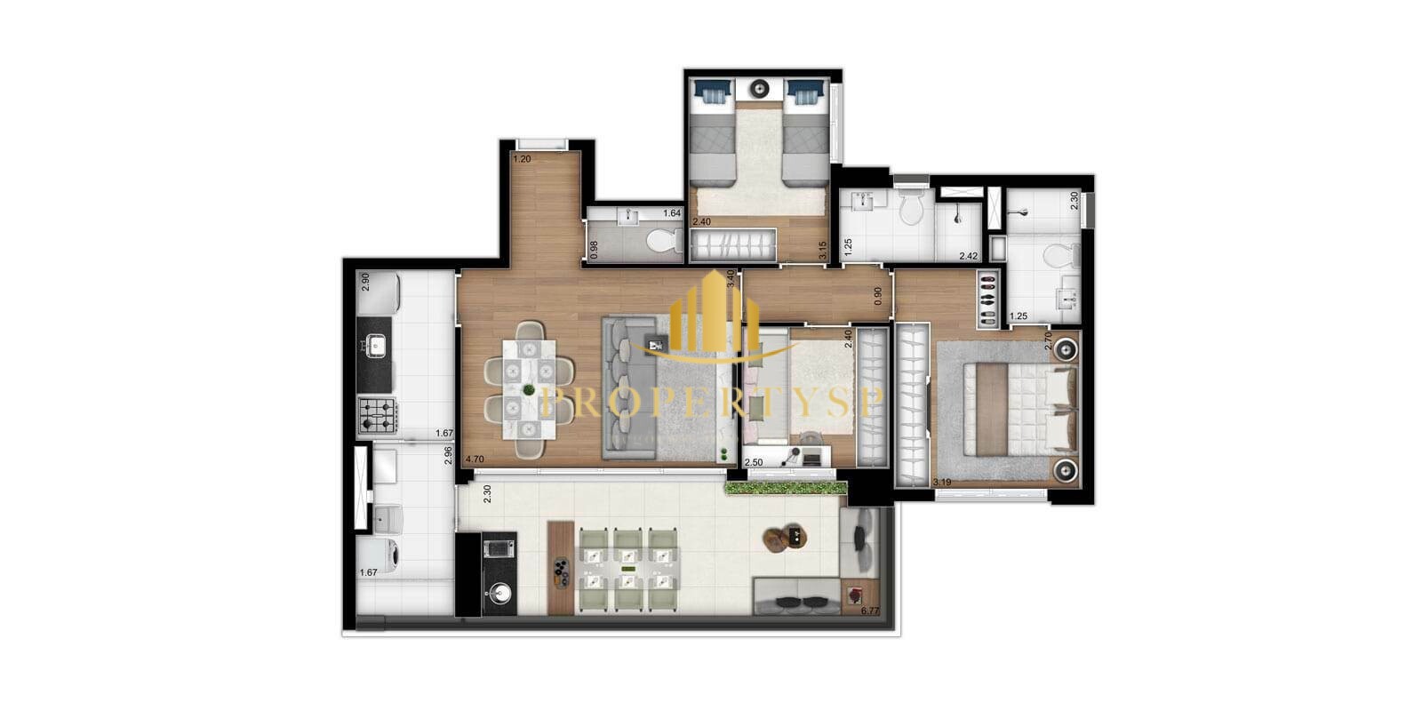 Apartamento à venda com 3 quartos, 93m² - Foto 19