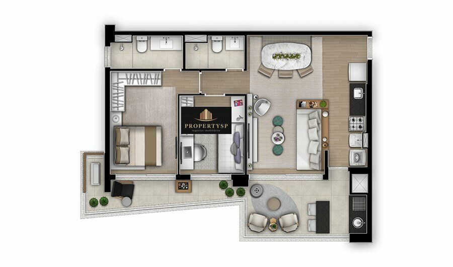 Apartamento à venda com 1 quarto, 173m² - Foto 18