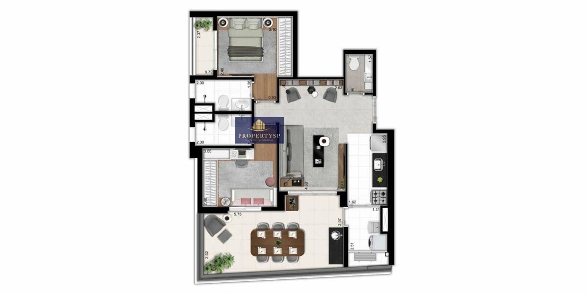 Apartamento à venda com 2 quartos, 78m² - Foto 16