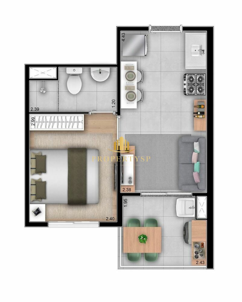 Apartamento à venda com 2 quartos, 45m² - Foto 20