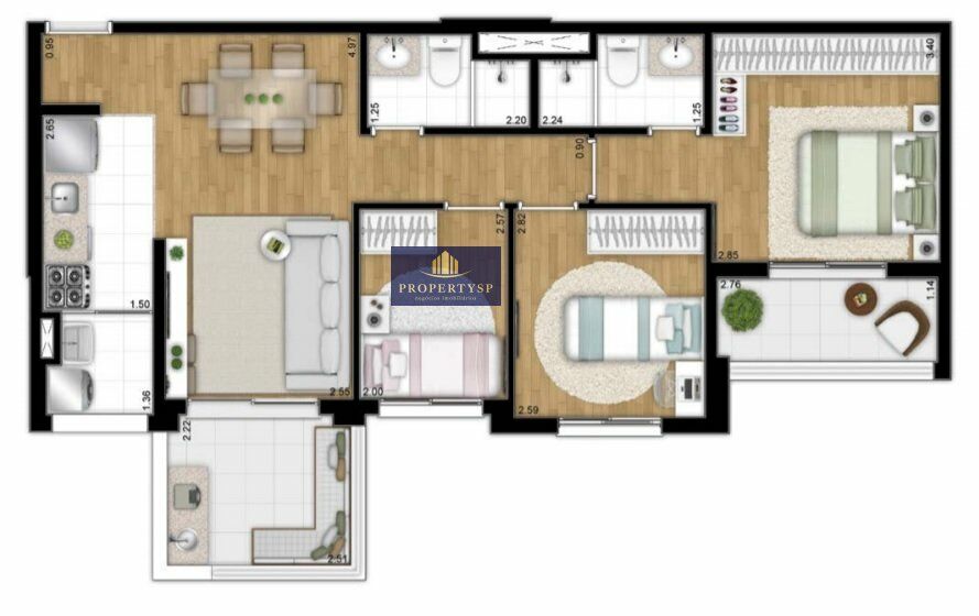 Apartamento à venda com 3 quartos, 72m² - Foto 15