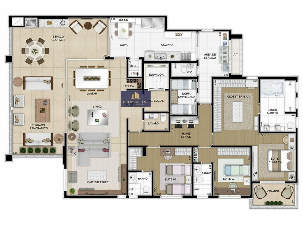 Apartamento à venda com 4 quartos, 244m² - Foto 9