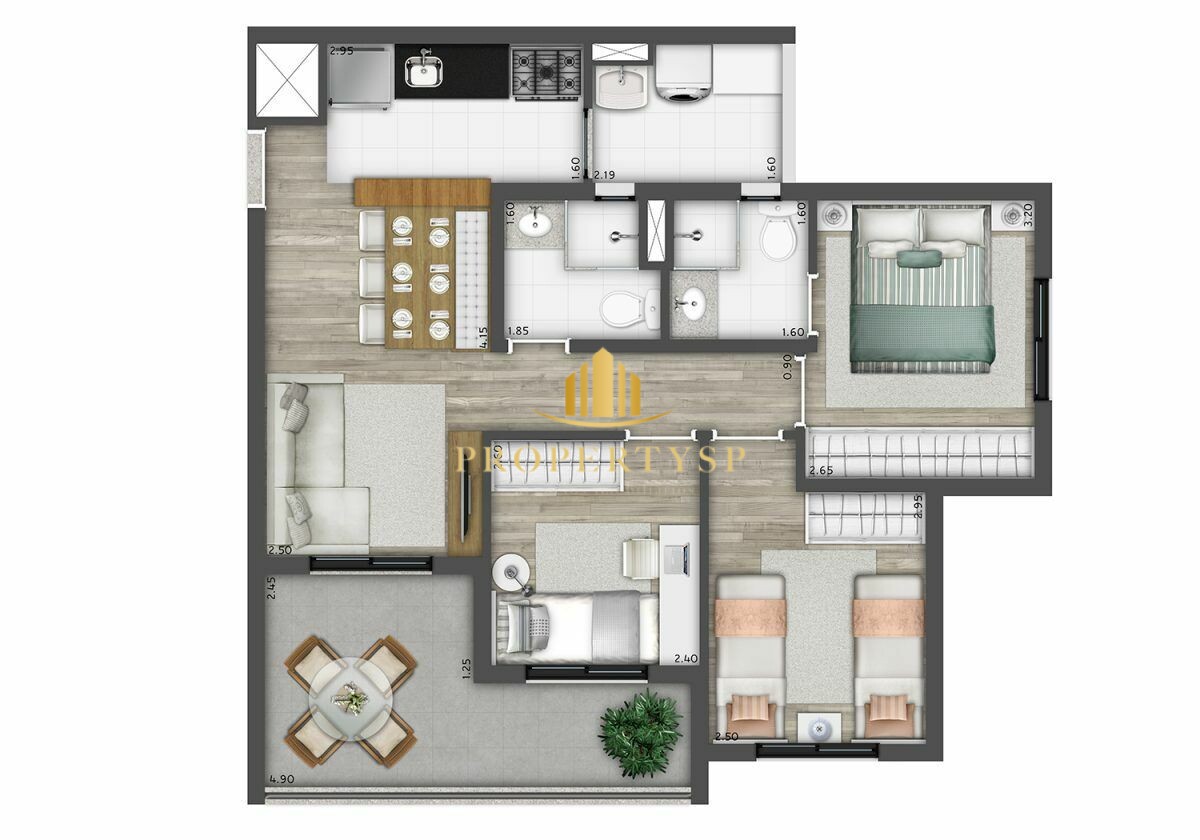 Apartamento à venda com 3 quartos, 69m² - Foto 16