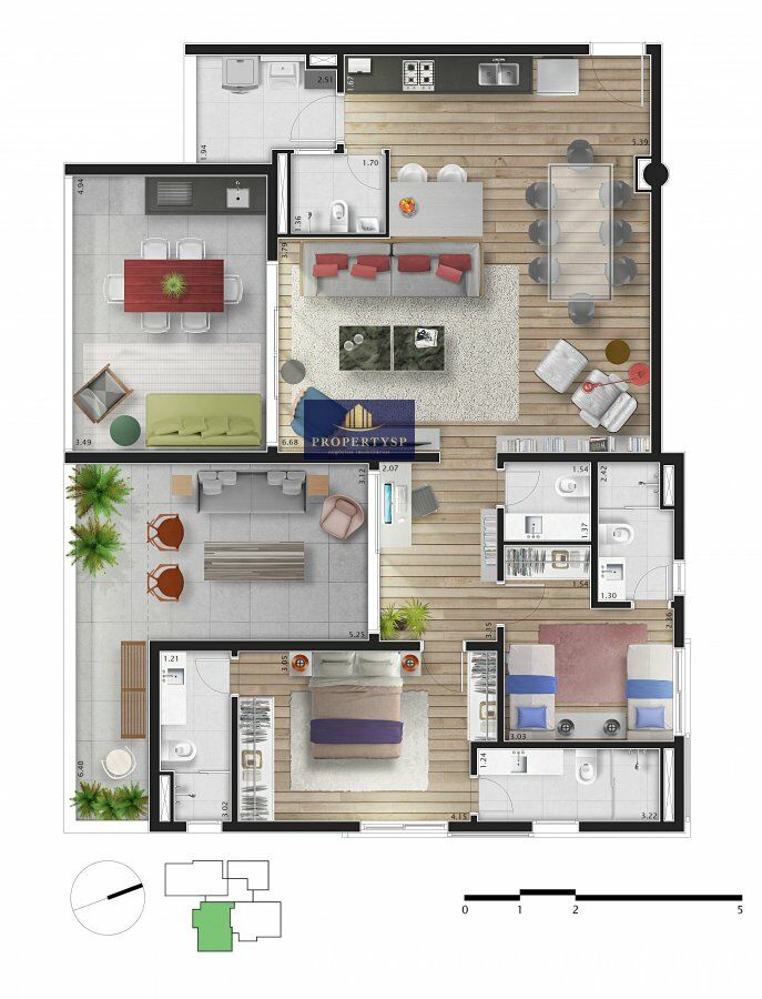 Apartamento à venda com 3 quartos, 136m² - Foto 21