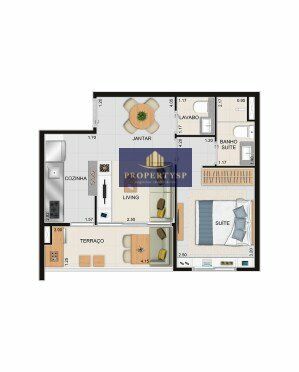 Apartamento à venda com 1 quarto, 39m² - Foto 12