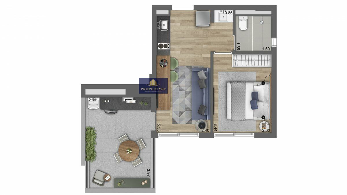 Apartamento à venda com 1 quarto, 43m² - Foto 16