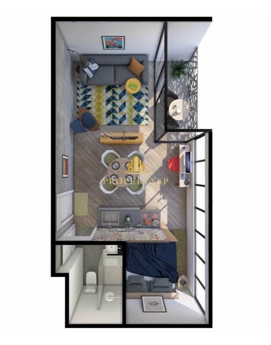 Apartamento à venda com 1 quarto, 35m² - Foto 11