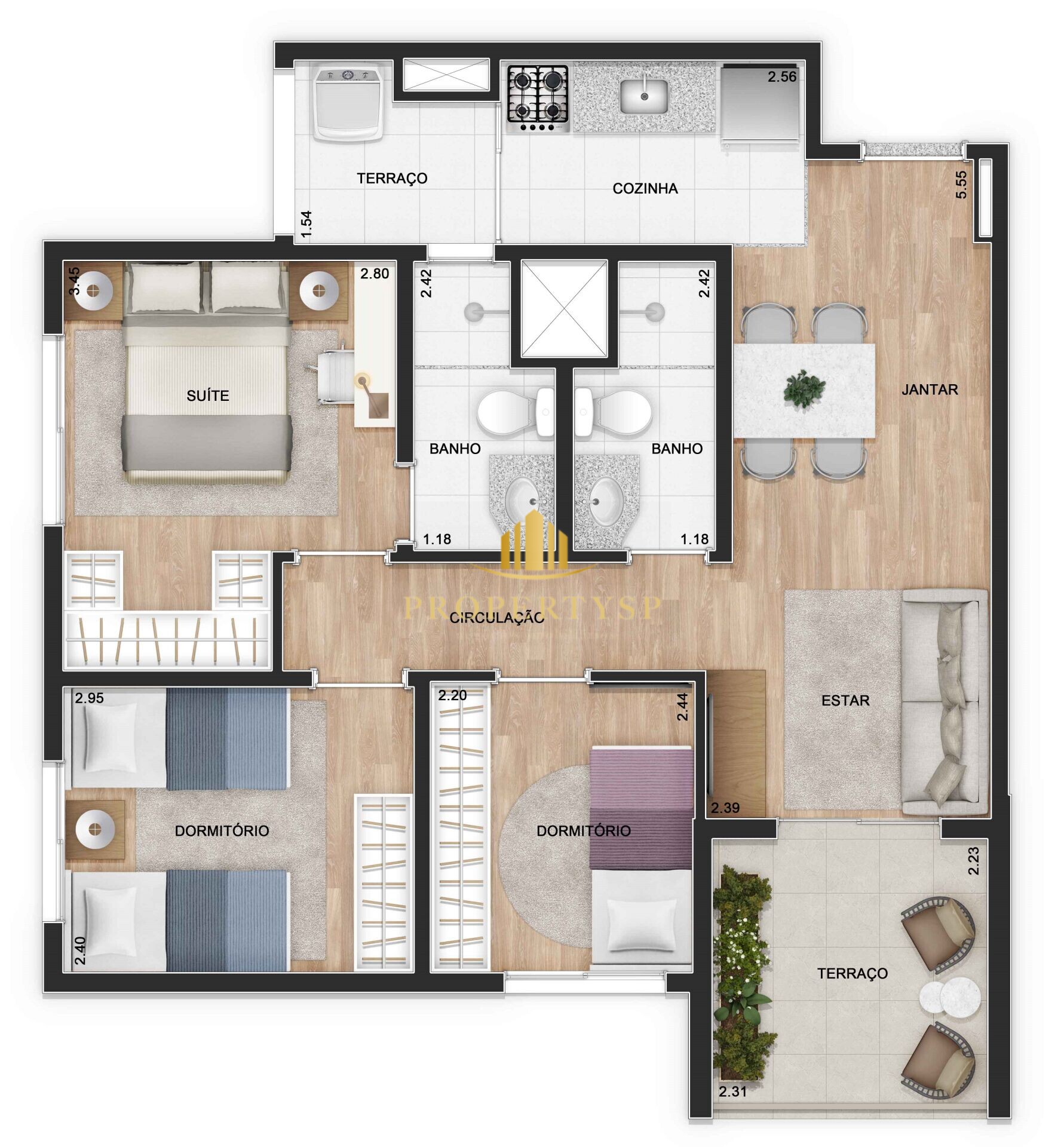 Apartamento à venda com 3 quartos, 62m² - Foto 16