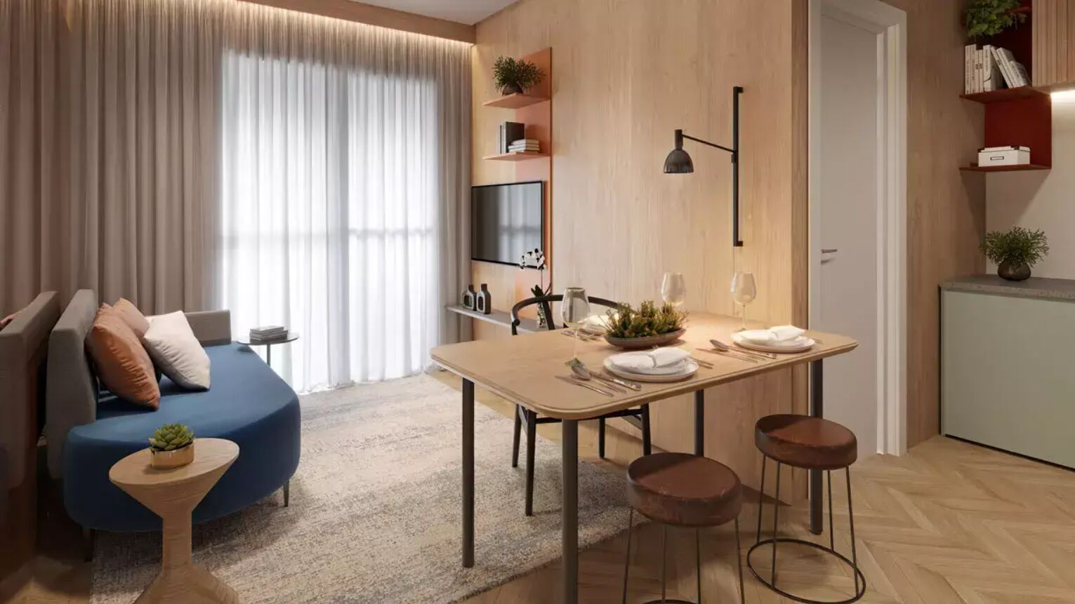 Apartamento à venda com 2 quartos, 35m² - Foto 2