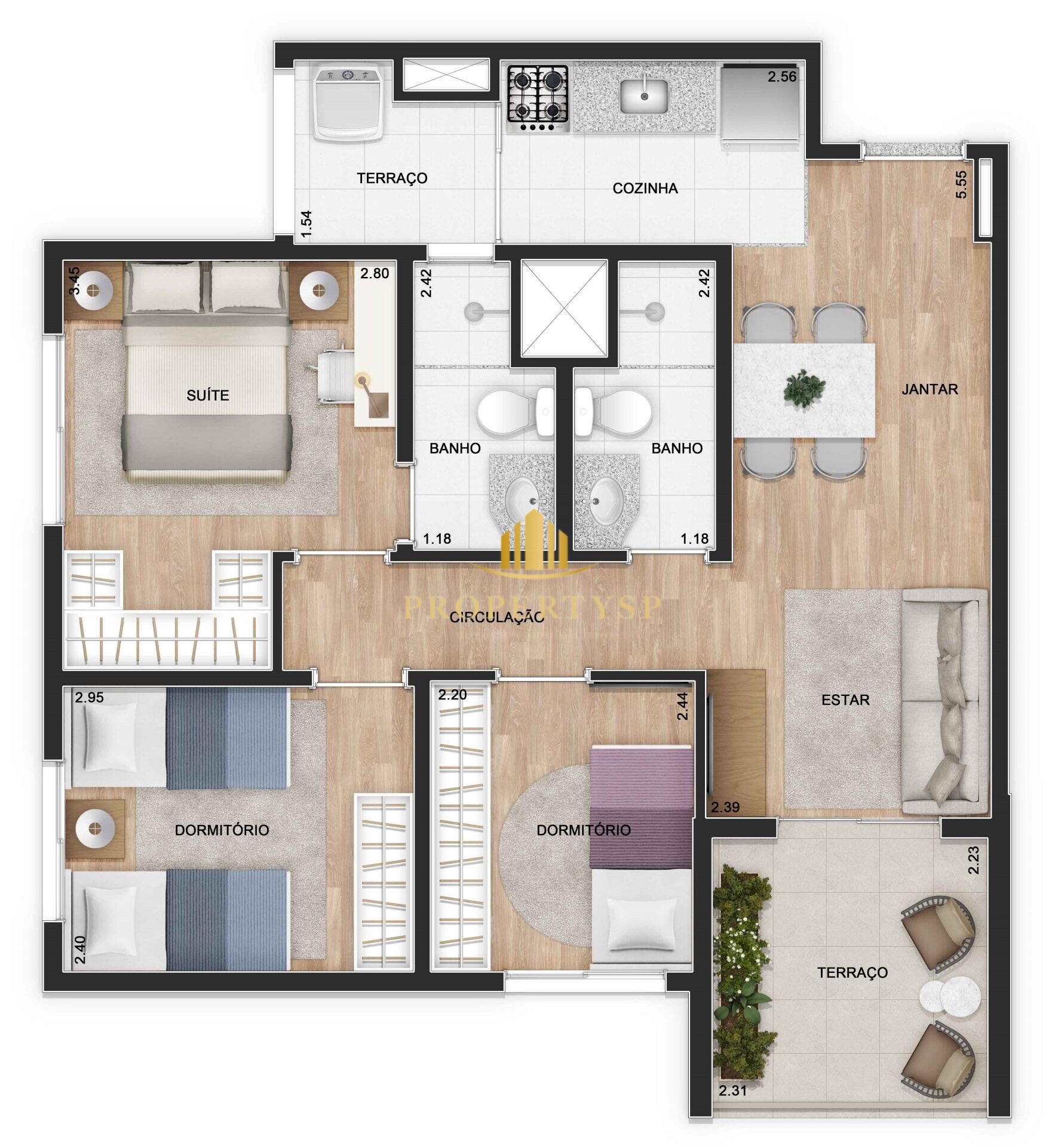 Apartamento à venda com 3 quartos, 62m² - Foto 15