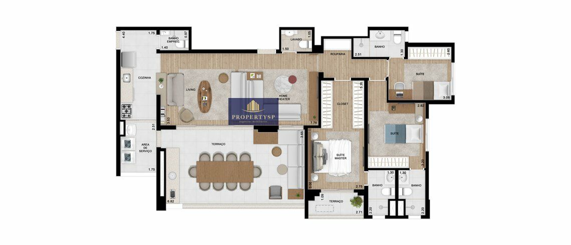 Apartamento à venda com 4 quartos, 136m² - Foto 9