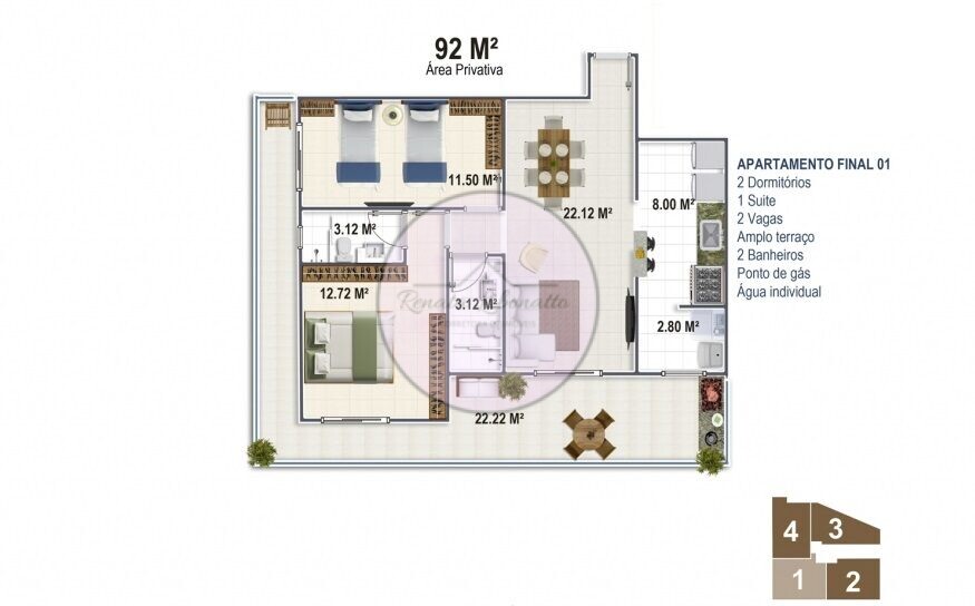 Apartamento à venda com 2 quartos, 92m² - Foto 22