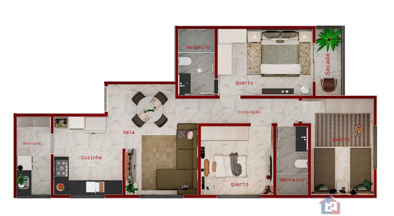 Apartamento à venda com 3 quartos, 83m² - Foto 24