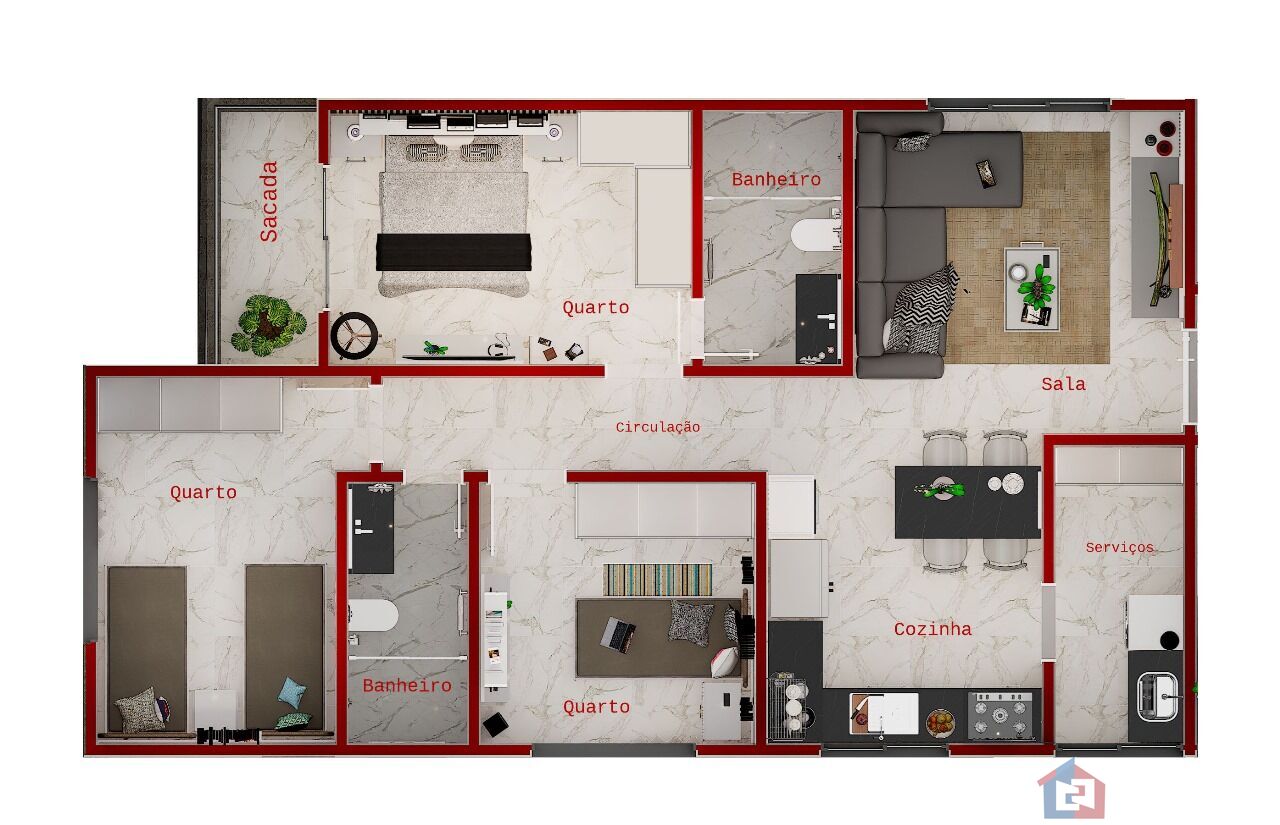 Apartamento à venda com 3 quartos, 83m² - Foto 25