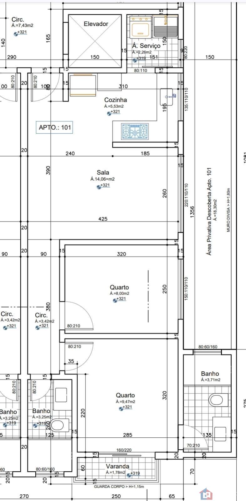 Apartamento à venda com 2 quartos, 60m² - Foto 3