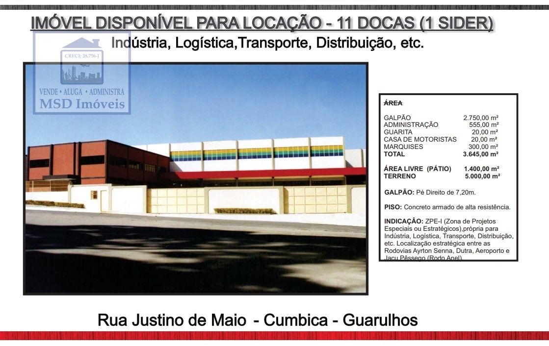 Depósito-Galpão-Armazém para alugar, 3650m² - Foto 6