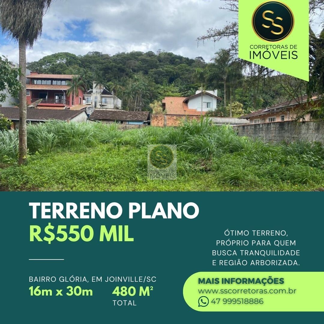 Lote/Terreno de 480m² no bairro Glória, em Joinville | Eu Corretor